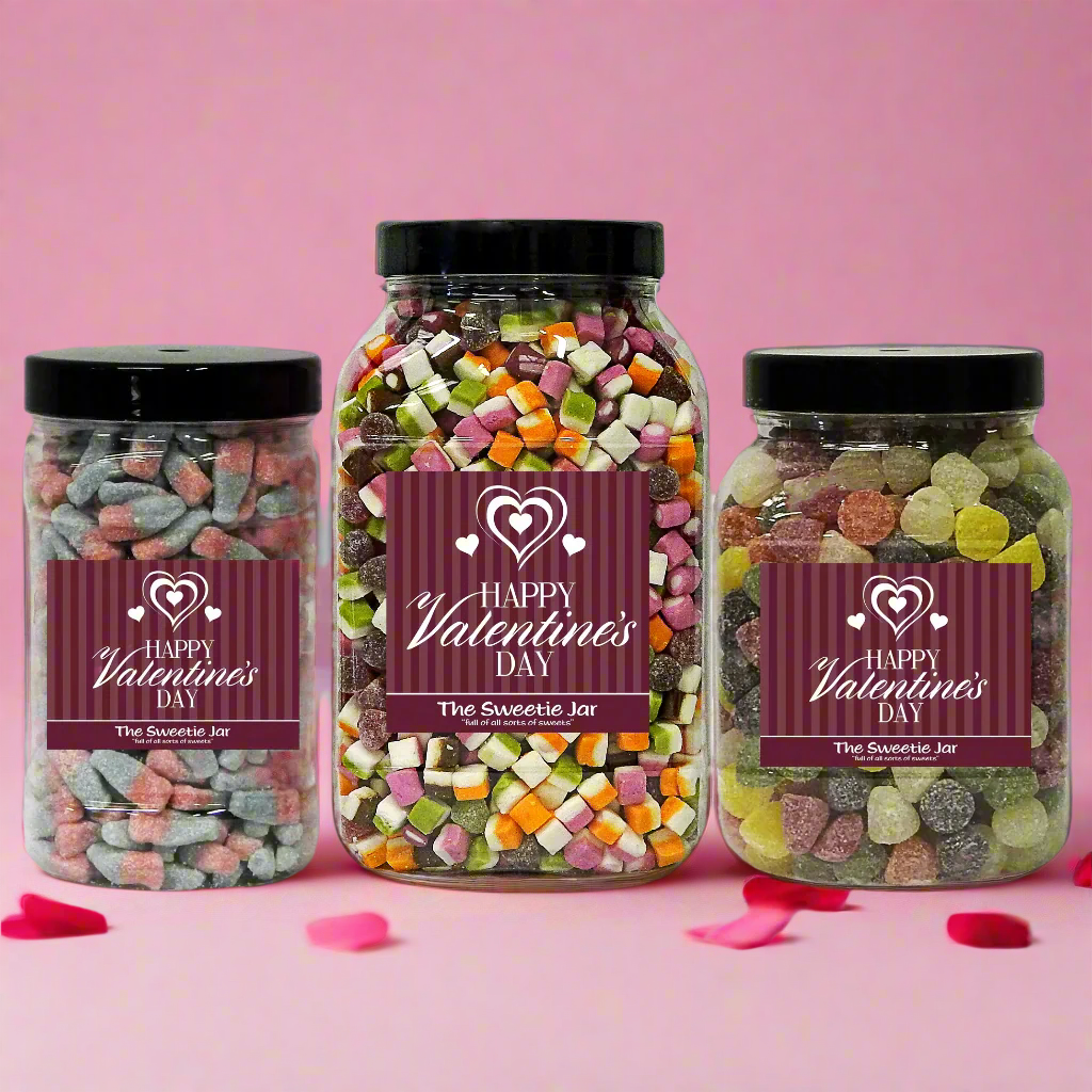 Jars of Retro Sweets for Valentine's Day